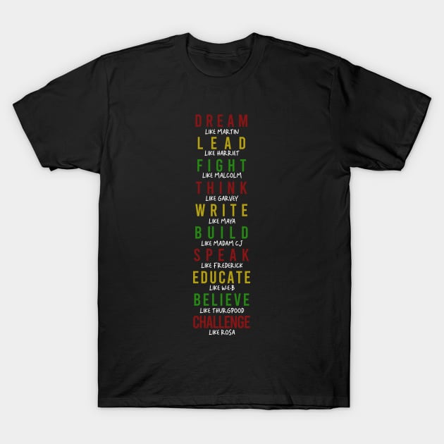 Black History Month T-Shirt by Magic Topeng